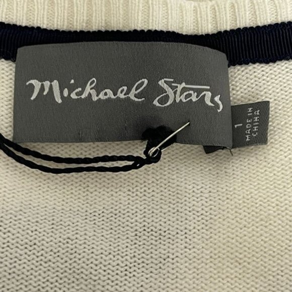 MICHAEL STARS Crewneck Sweater Cashmere Blend Long Sleeve Size 1 - Picture 11 of 13